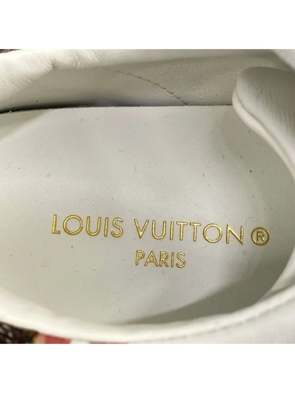 Louis Vuitton Sneakers Time Out Line White Pink Multi Leather